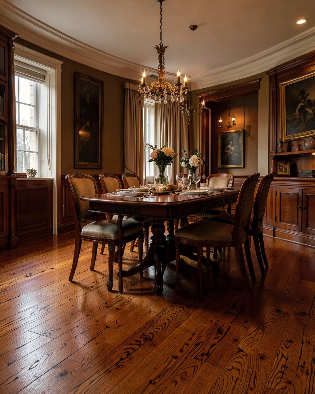 Hardwood flooring in a home interior