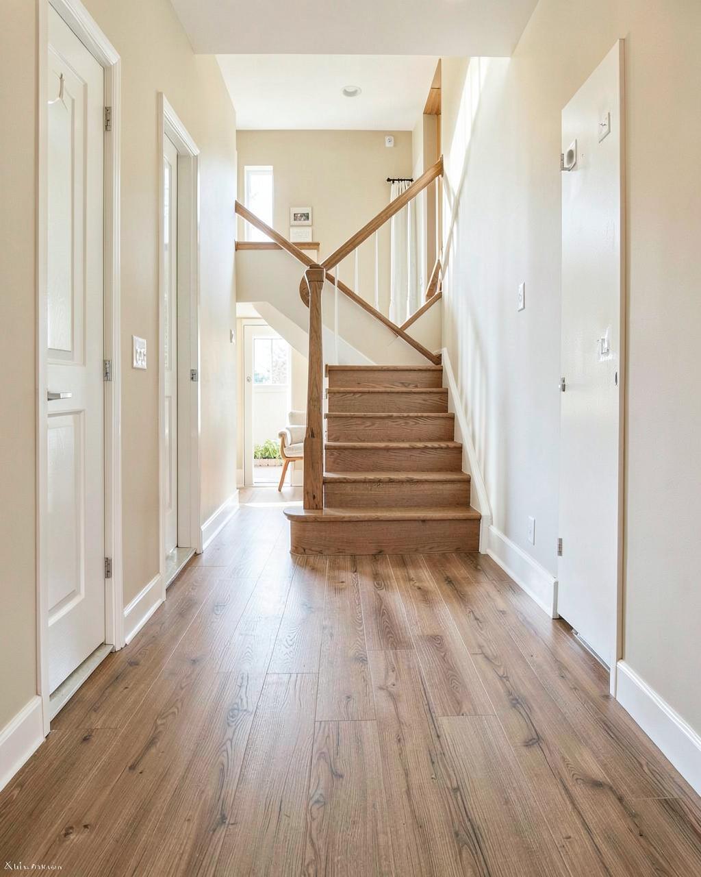 Laminate flooring in a home interior